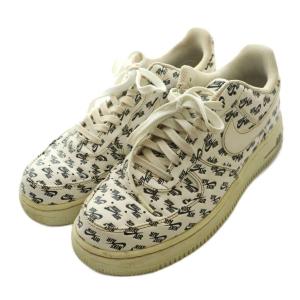 NIKE エアフォース1 ロー オールオーバーロゴホワイト