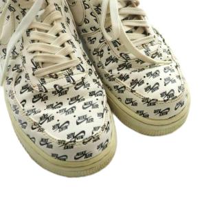 NIKE エアフォース1 ロー オールオーバーロゴホワイト