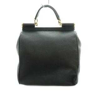 DOLCE&GABBANA シシリー Sicily ハンドバッグ レザー 黒 ブラック /SS OS GY01