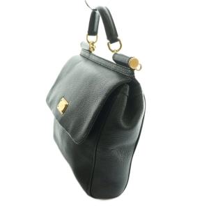 DOLCE&GABBANA シシリー Sicily ハンドバッグ レザー 黒 ブラック /SS OS GY01