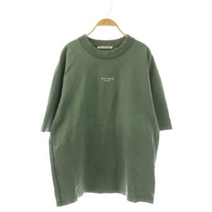 Tシャツ カットソー 半袖 ロゴ 大きいサイズ S グリーン /DO GY01