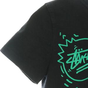 STUSSY Tシャツ RHYTHM MAKES シャドーマン M ブラック /DF GY01