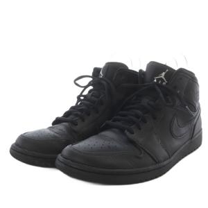 NIKE AIR JORDAN 1 MID スニーカー US10.5 ブラック 554724-034