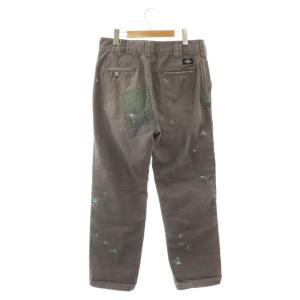 Dickies A Reincarnation Key ワークパンツ チノパン パッチワーク ペイント加工 30 グレー