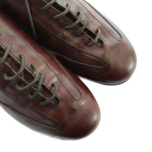 Allen Edmonds レザーシューズ スニーカー 靴 レースアップ ロゴ 6.5 茶 ブラウン GY19 /MQ