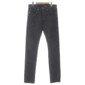 05AW 5hh エディ期 デニムパンツ 爪痕デニム スキニー 28 ブラック 5HH1011595