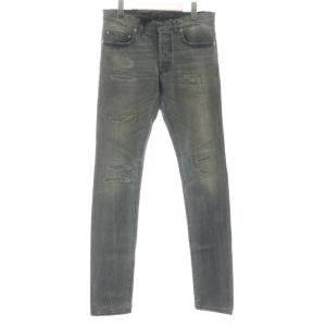 14AW 433D ジーンズ デニムパンツ スキニー ダメージ加工 29 グレー