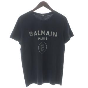 Tシャツ カットソー 半袖 ロゴプリント M 黒 ブラック /MW GY19