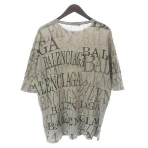 BALENCIAGA Tシャツ カットソー プリント グレー XS グレー 578139 /MW GY19