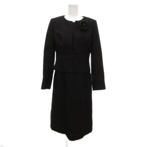 FORMAL フォーマル 美品 セットアップ アンサンブルワンピース ジャケット シルク混 コサージュ付き