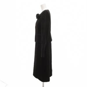 Chloe FORMAL フォーマル 美品 セットアップ アンサンブルワンピース ジャケット シルク混 コサージュ付き
