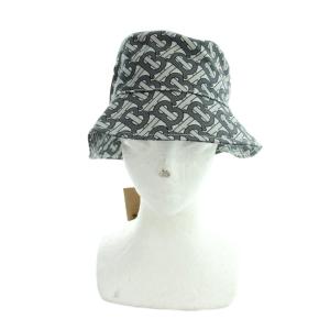 BURBERRY バケットハット ロゴ S グレー