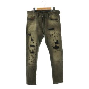 D.N.A. テパー TEPPHAR デニムパンツ スキニー ダメージ加工 W29-L30 グレー /SS
