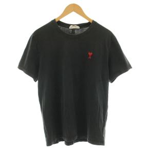 De Coeur T-shirt Tシャツ カットソー 半袖 クルーネック ロゴ刺繍 L 黒 ブラック