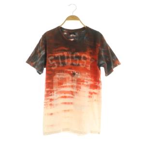 Tシャツ 半袖 タイダイ ロゴプリント S オレンジ /MY OS GY19