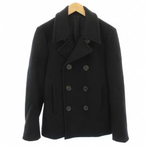 HEAVY MELTON SHORT PEA COAT Pコート ピーコート 40 黒 ブラック ショート丈