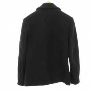 LITHIUM HOMME HEAVY MELTON SHORT PEA COAT Pコート ピーコート 40 黒 ブラック ショート丈