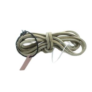 5ZG044 カラー レザー シューレース 靴紐 タグ付き ベージュ GY19 /MQ OH