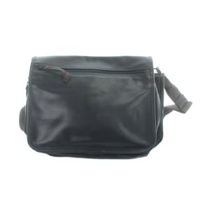 LUGGAGE LABEL メッセンジャーバッグ ショルダー 斜めがけ フラップ レザー ダークグレー GY12 /MQ