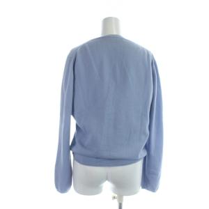 PRADA ニット アンサンブル 長袖 半袖 シングル カットソー カーディガン カシミヤ 42 44 L XL 青