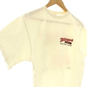 THE FLAT HEAD 半袖Tシャツ ロゴプリント M ホワイト /OK OS GY12