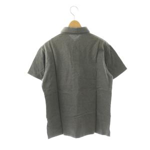 BURBERRY BLACK LABEL ポロシャツ 半袖 ロゴ刺繍 2 グレー /DF GY12
