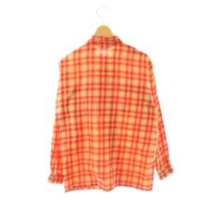 Christian Dior スポーツ SPORT チェック柄シャツ 長袖 M ベージュ 赤 レッド /SS OS GY12
