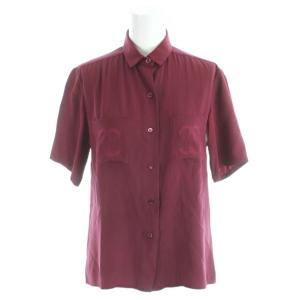 creations paris 70s ヴィンテージ シャツ ココマーク 8 ボルドー