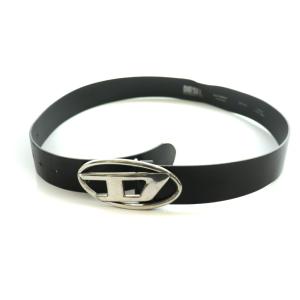 DIESEL ベルト Ｄロゴ 85/34 黒 ブラック /SS OS GY01