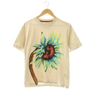 Tシャツ カットソー フラワープリント M ベージュ マルチカラー /CX GY99