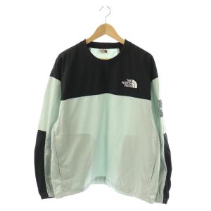 NM5MR03L ALBANY CREWNECK プルオーバー カットソー 切替 ナイロン L グレー