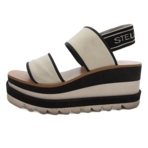 STELLA McCARTNEY SNEAK ELYSE サンダル プラットフォーム 厚底 バックストラップ 38 白 ホワイト /FF