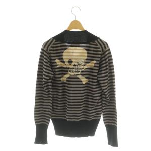 Vivienne Westwood RED LABEL カーディガン ボーダー スカル 3 ブラック グレー