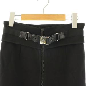 GUCCI 233349 タイトスカート フロントジップ 40 ブラック /ES GY19