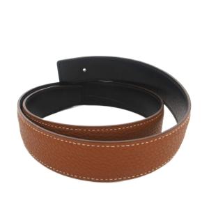 HERMES Hベルト コンスタンス リバーシブル レザー F刻印 ブラウン ブラック バックルなし