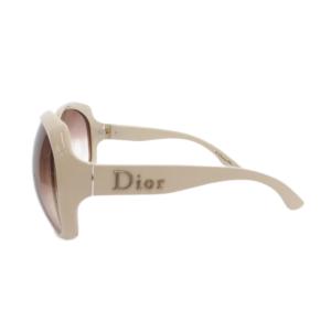 Christian Dior glossy サングラス アイウェア メガネ 125 クリーム n5a02 /FF GY19