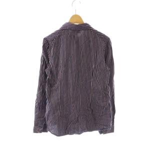 Vivienne Westwood RED LABEL ブラウス シャツ 長袖 ラウンドカラー ストライプ柄 3 ネイビー マルチカラー /ES