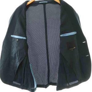 DOUBLE STANDARD CLOTHING D/him テーラードジャケット メッシュ 50 ネイビー /DO GY19