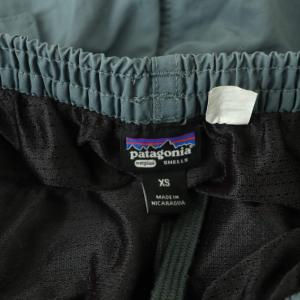 Patagonia BAGGIES SHORTS バギーズショーツ ショートパンツ イージー ウエストゴム ロゴ XS ブルーグレー