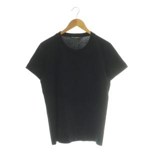 Tシャツ カットソー バックロゴ クルーネック 48 ブラック /DF GY19