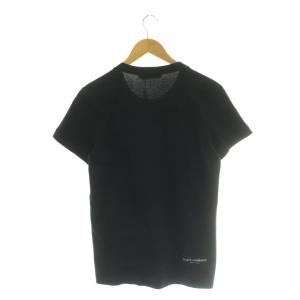DOLCE&GABBANA Tシャツ カットソー バックロゴ クルーネック 48 ブラック /DF GY19
