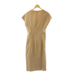 Max Mara Studio MaxMaraStudio ワンピース 近年モデル フレンチスリーブ 38 モカ /DO GY19