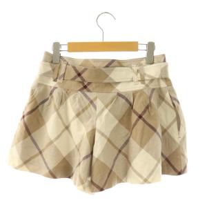 BURBERRY BLUE LABEL ショートパンツ チェック 38 ベージュ GY19 /SY OS