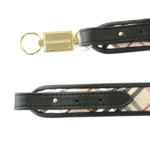 BURBERRY ベルト チェック柄 アイボリー ブラック