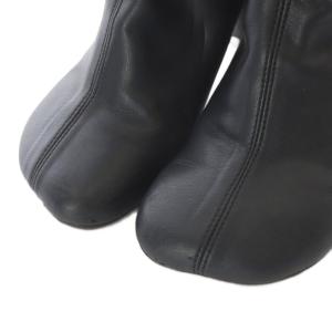 MM6 Maison Margiela ショートブーツ アンクルブーツ 37 23.5cm 24cm 黒 ブラック チャンキーヒール タビブーツ