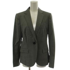 BURBERRY LONDON スーツ ジャケット 38 パンツ 36 グレー ストライプ柄 ノッチドラペル 長袖 B1E03-705-08