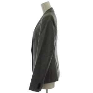 BURBERRY LONDON スーツ ジャケット 38 パンツ 36 グレー ストライプ柄 ノッチドラペル 長袖 B1E03-705-08