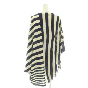 JUNYA WATANABE COMME des GAR?ONS トップス カットソー 変形 ボーダー柄 S アイボリー ネイビー 
