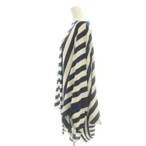 JUNYA WATANABE COMME des GAR?ONS トップス カットソー 変形 ボーダー柄 S アイボリー ネイビー 