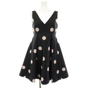Spotlight Polkadot V-Neck Dress ワンピース ノースリーブ 水玉 ドット柄